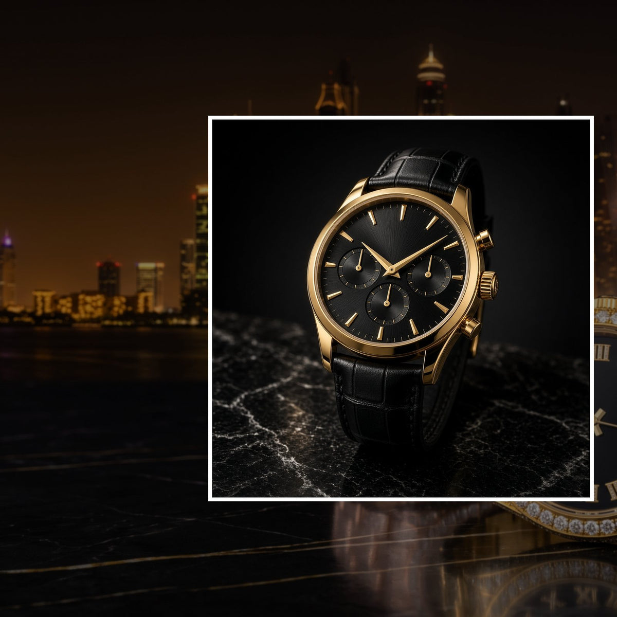 qasr-chronograph with Dubai